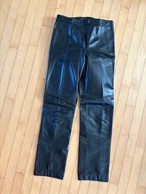 Danier Black Genuine Leather Pants